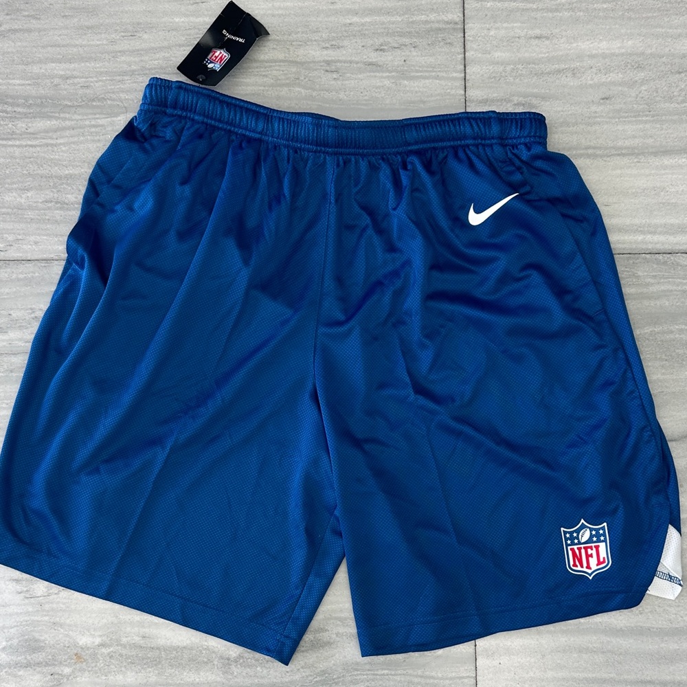 Nike Men's Athletic Shorts in Blue with NFL Logo